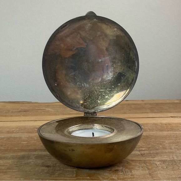 Silver Plate Design House Stockholm Shell Tea Light Holder Design Magnus Löfgren - Picture 4 of 16